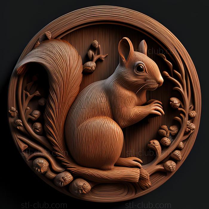 3D model st squirrel (STL)